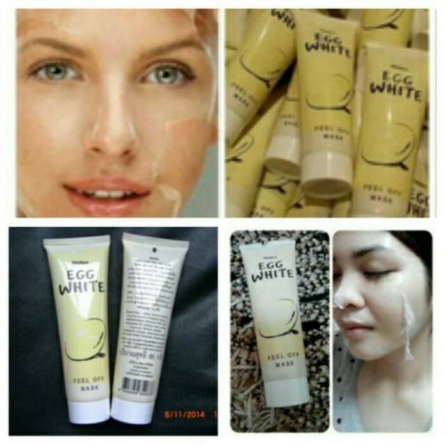 Egg white peel mask, masker telur original