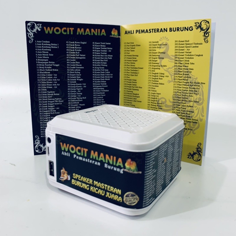 wocit mania speaker masteran burung kicau juara