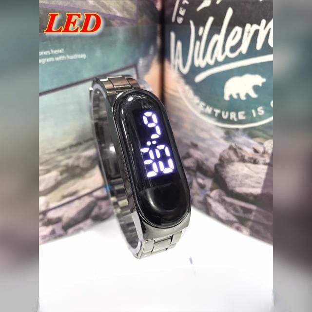 [BW] ✅COD JAM TANGAN ELECTRONIC TERBARU 2022 LED STAINLISS STEEL TAHAN AIR LD-165