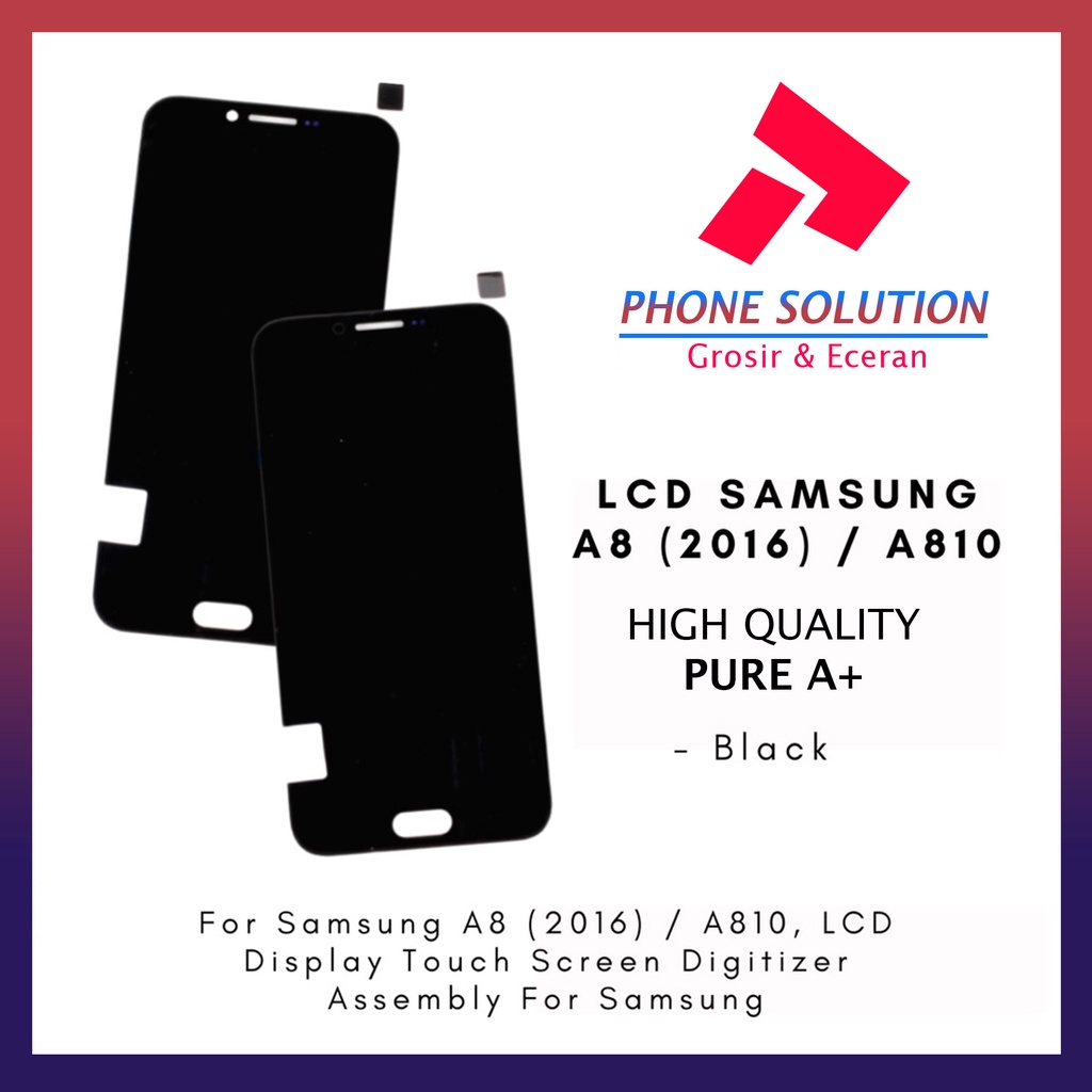 LCD Samsung A8 A810 2016 Fullset Touchscreen // Supplier LCD Samsung - Garansi 1 Bulan