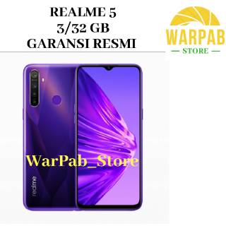 Jual HP REALME 5 3/32 GB - REALMI 5 RAM 3GB ROM 32GB GARANSI RESMI   