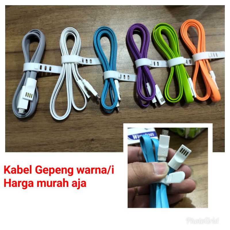 Kabel data / kabel casan gepeng usb micro