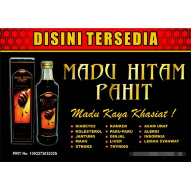 

Madu hitam pahit arrohmah