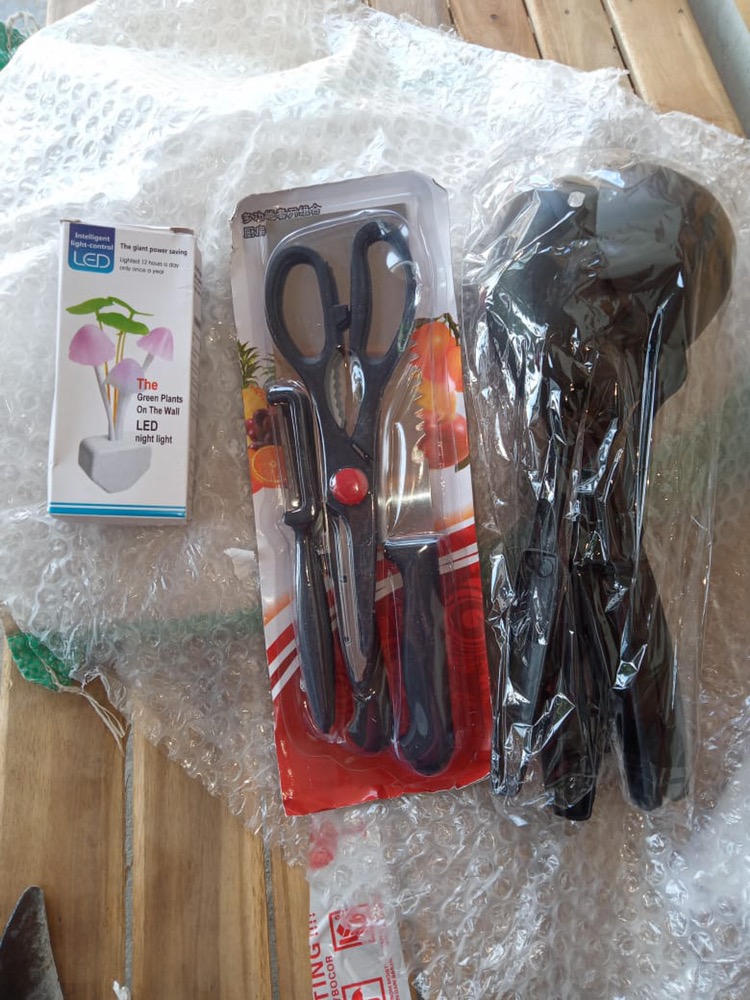 Pisau Set 4in1 - Pisau Daging / Pisau Buah, Pisau Sayur, Peeler, Gunting