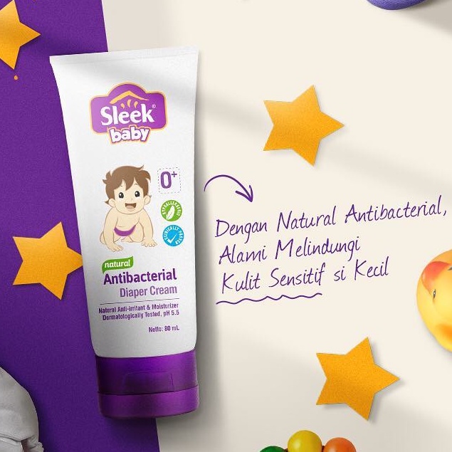 Cream Ruam Popok Sleek Baby Antibacterial Diaper