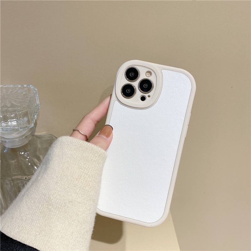 Untuk Realme5 5s 5s 6 7 7i 8c11 C15 C17 C20 C21 C21Y C25Y C35 4G 5G 2020 2021 Casing Simple Hitam Putih Kulit Domba Kulit Lembut Silicone Phone Case Cover Untuk Realme XT X2 GT Neo3