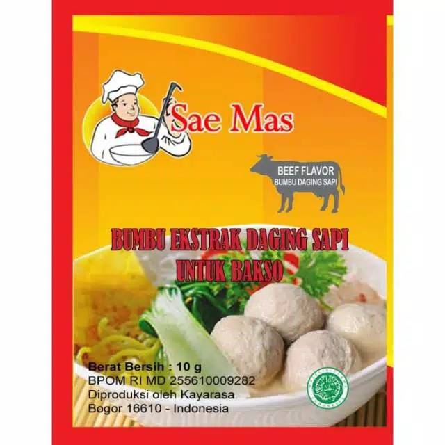 

Saemas beef powder / sari daging untuk untuk bakso 10 gr
