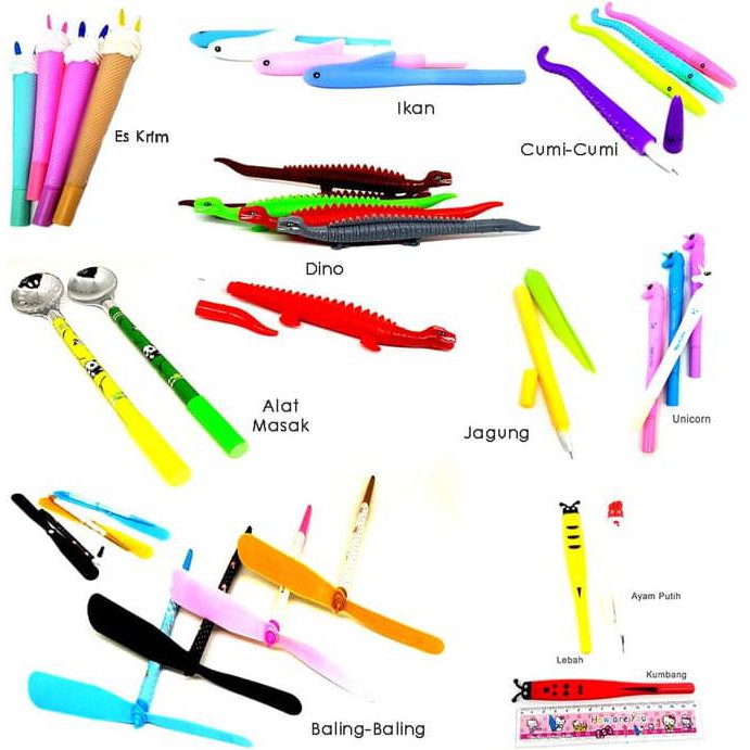 

HOT SALE Pulpen Gel lucu pen unik balpoint Terjamin