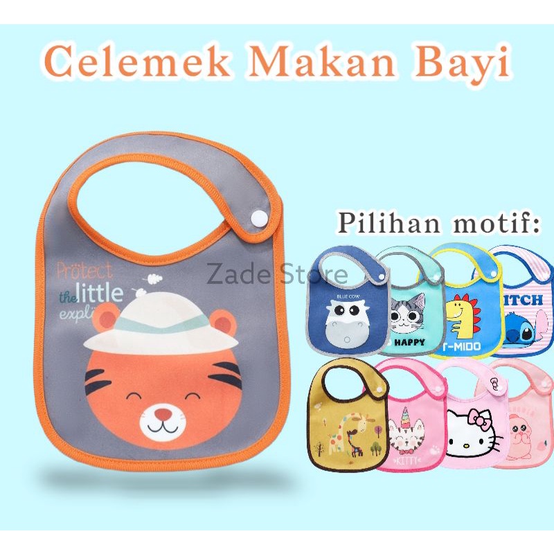 celemek makan bayi anti air sleber bib baby celemek anak waterprof tatakan makan slaber bayi perlengkapan makan SB-01