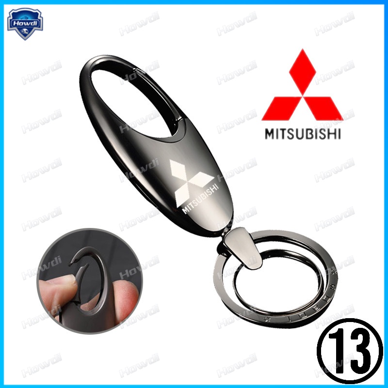 Set Gantungan Kunci Metal Kreatif Dengan logo Mitsubishi