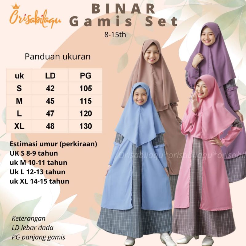 Gamis Binar By Orisabilaku 8-15T