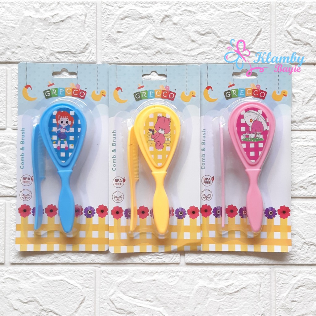 XIBEI Sisir Bayi Lembut Murah Bagus 2in1 Perlengkapan Bayi Baru Lahir Murah Baby Newborn-3