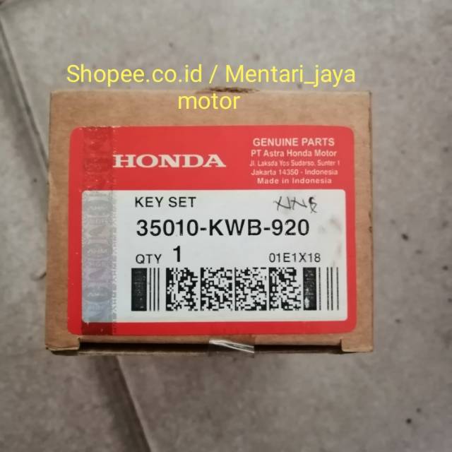 Kunci kontak set honda untuk motor honda Revo absolute