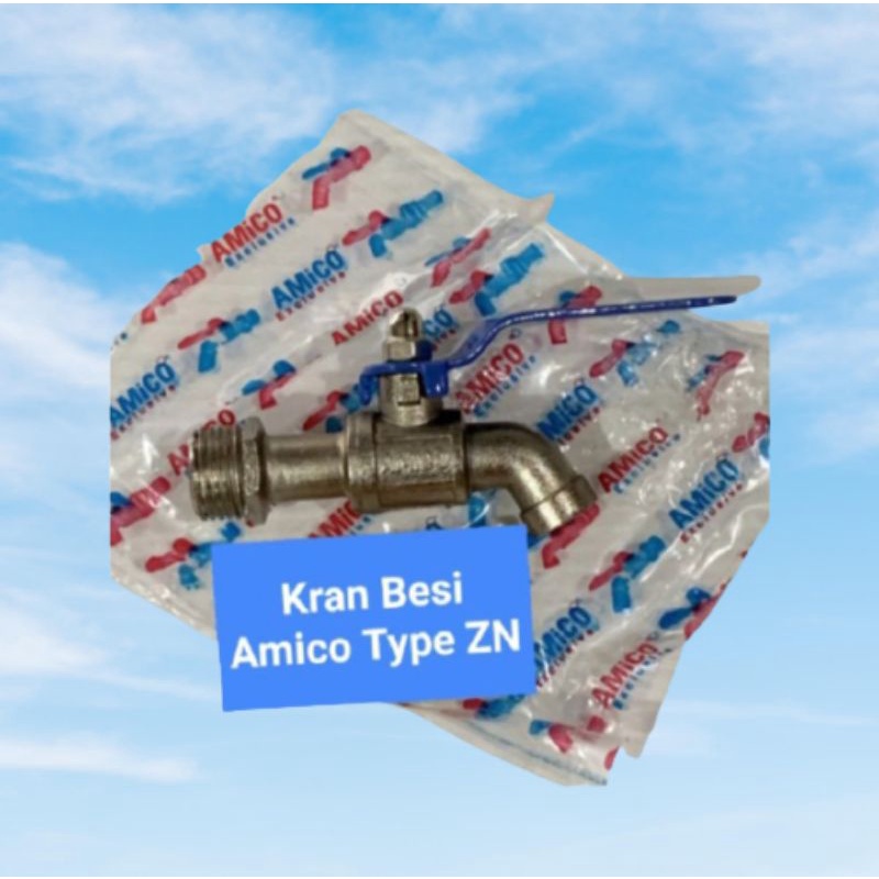 Kran Tembok Besi Amico 1/2in 3/4in