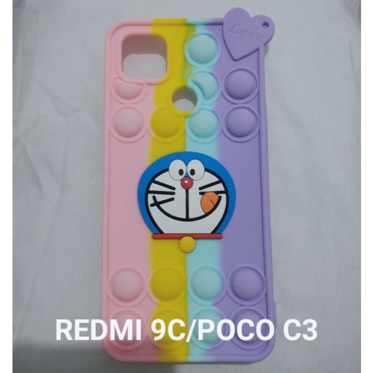 Redmi 9 POCO C3  Case Pop It Rainbow Softcase Terbaru