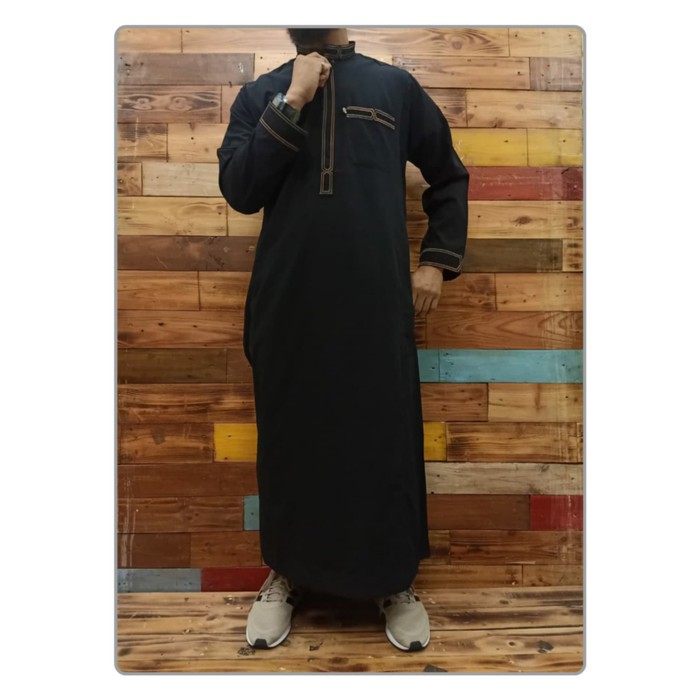 Jubah - gamis dubai pria bordir al amwa platinum