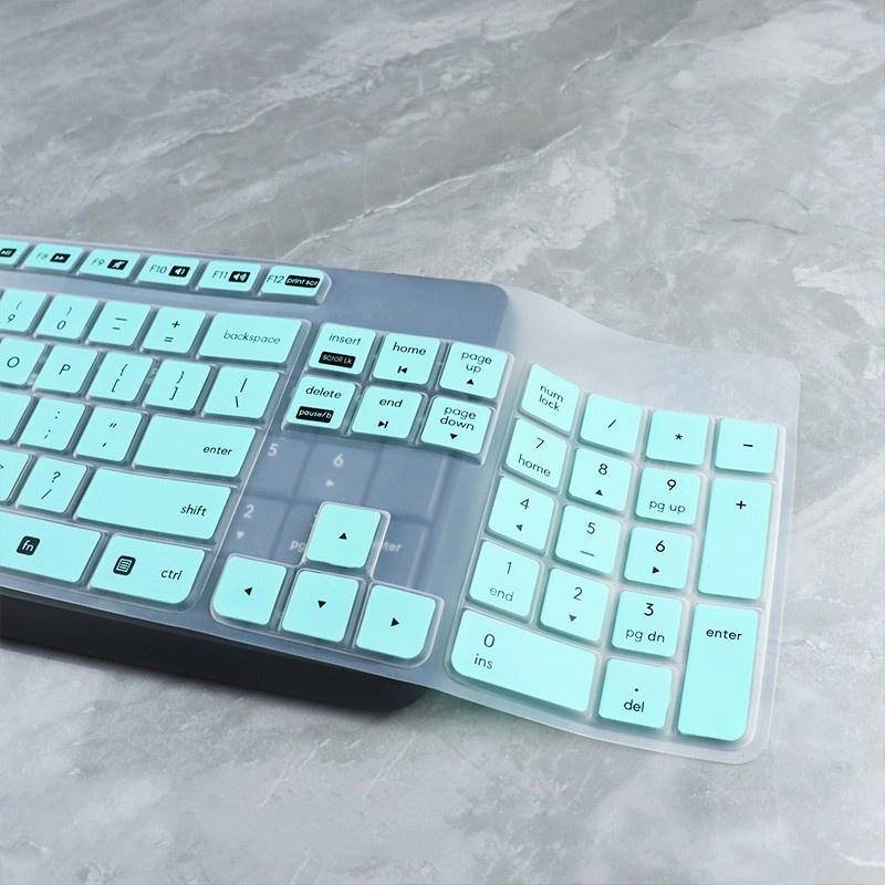 Cover Pelindung Keyboard Logitech MK235 MK315 K375s Bahan Silikon Ultra Tipis Tahan Air Dan Debu