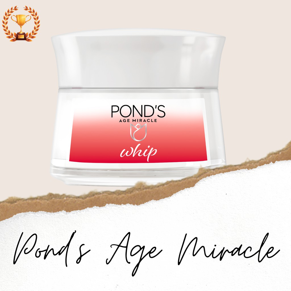 Ponds Age Miracle Retinol Day Cream Whip 50 G - Moisturizer Anti Aging, Krim Anti Aging