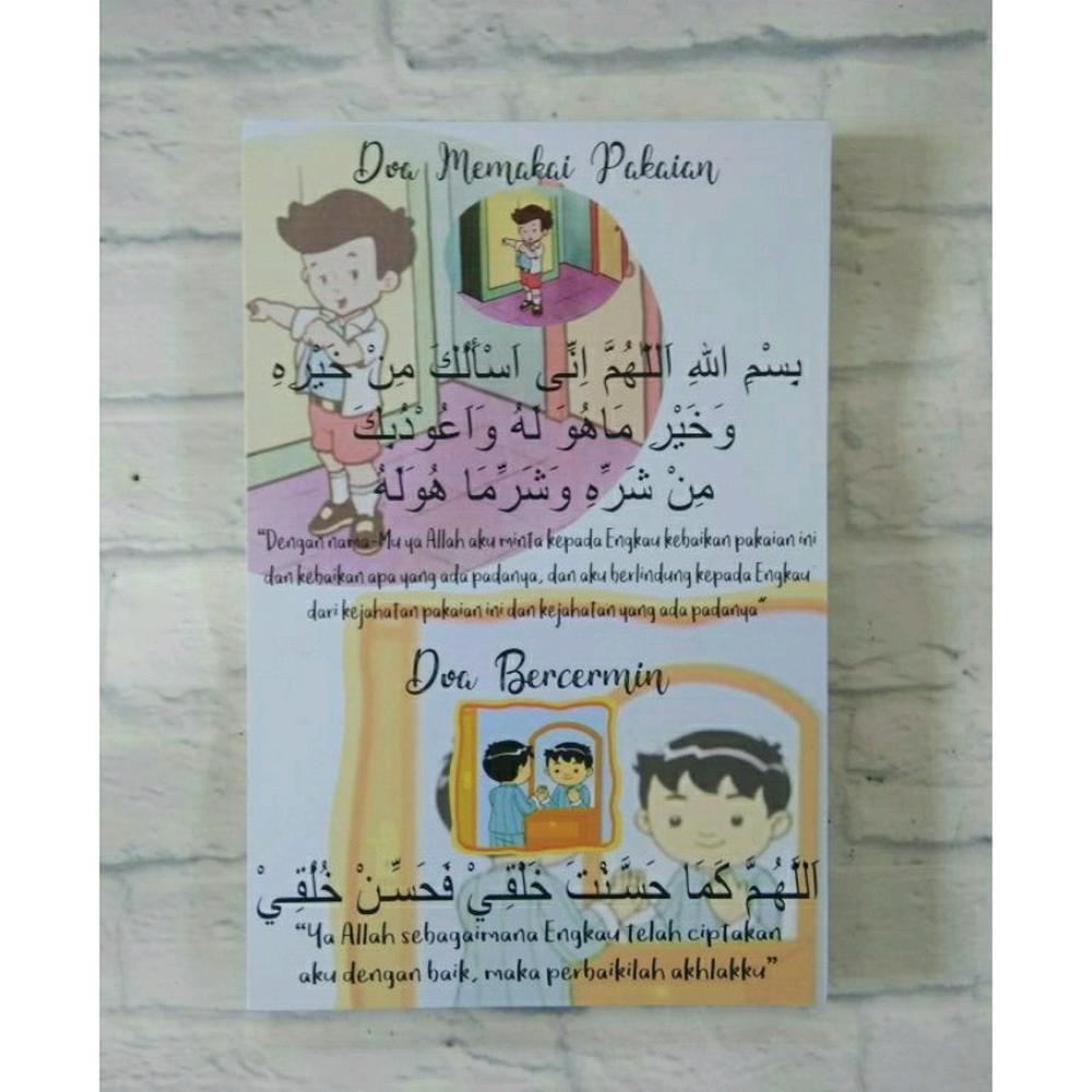 Hiasan Dinding Poster Shabby Doa Memakai Pakaian Dan Doa Bercermin