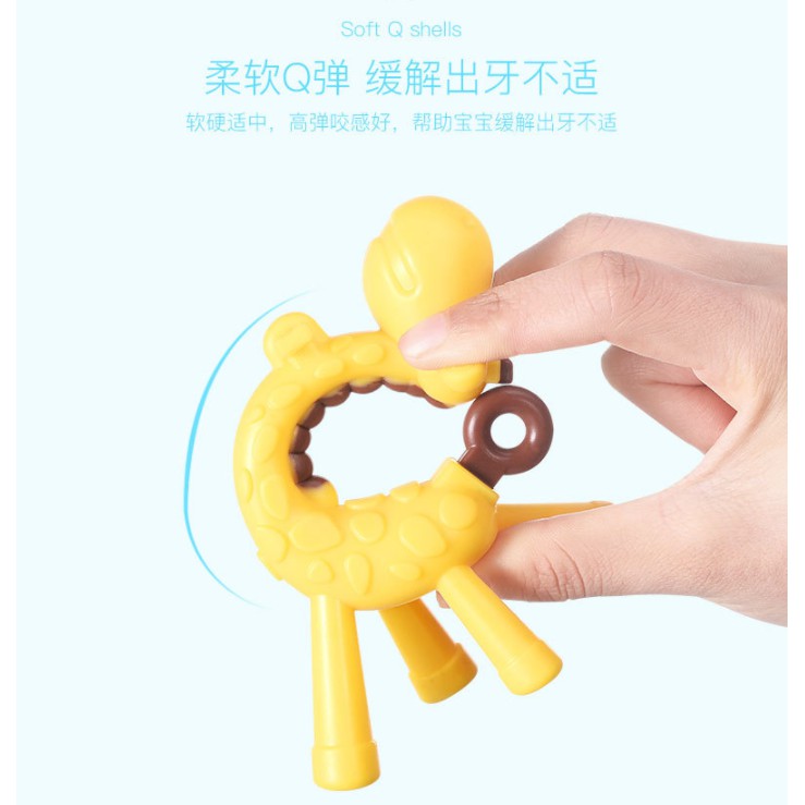 Teether Jerapah | Teether Giraffe | TOOTH BRUSH Teether | Gigitan Jerapah Untuk Bayi BPA Free