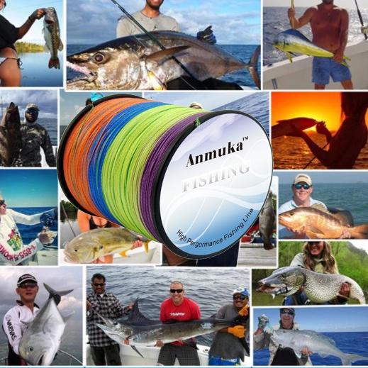 Menarik.. Anmuka Senar Pancing Braided 10 Meter 1 Warna Super Kuat 300M Dyneema Kepang Multifilamen 