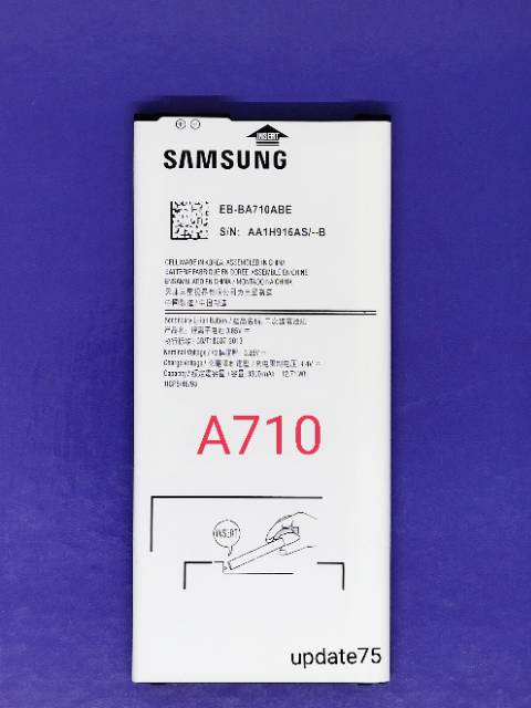 Baterai Samsung A7 2016 A710 A7-2016 EB-BA710ABE original