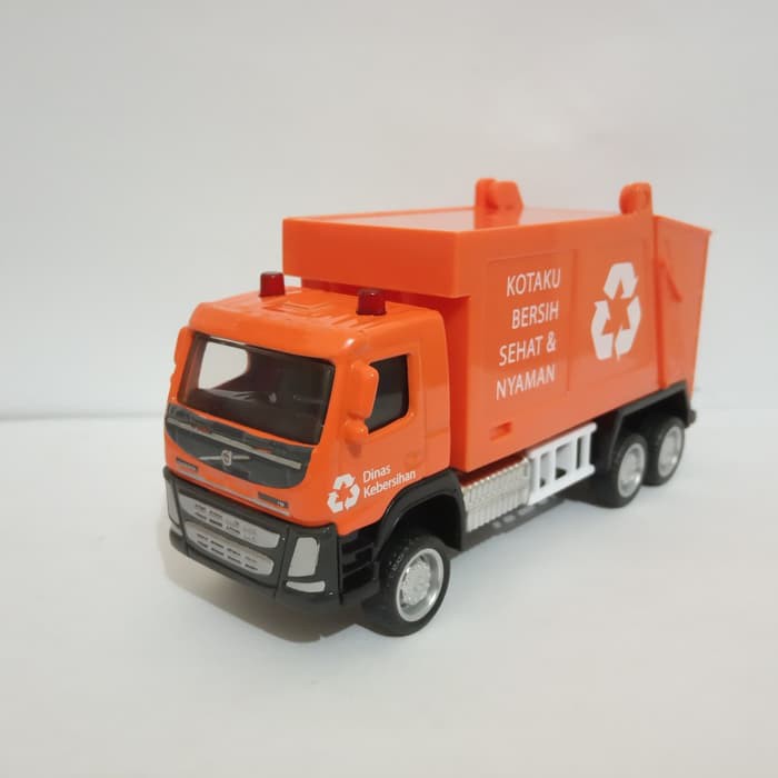 Diecast truk sampah Head volvo miniatur mobil truck apolo mura