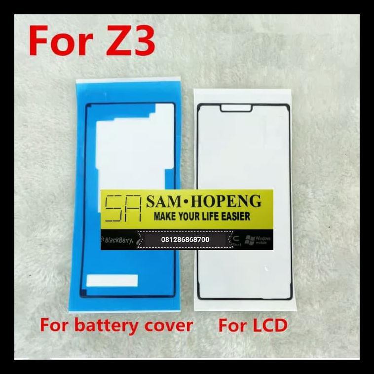 TERBARU ADHESIVE STICKER LEM LCD BACKDOOR SONY XPERIA Z1 Z2 Z3 Z4 Z5 / COMPACT 