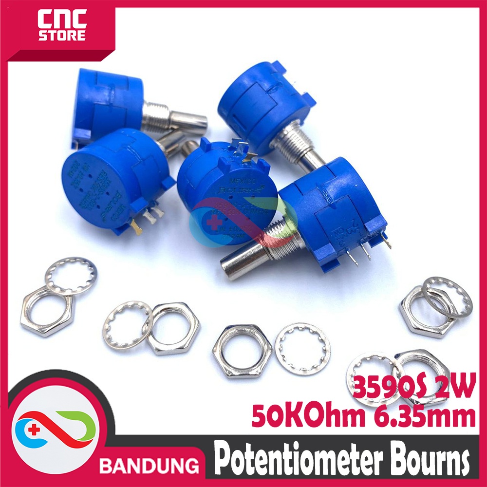 POTENTIOMETER BOURNS MULTI TURN 3590S 50K 2W POTENSIO POTENTIO