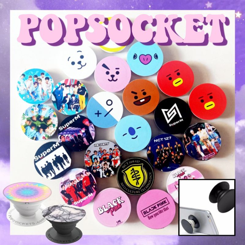 POPSOCKET KPOP BTS EXO SEVENTEEN NCT HOLDER HP