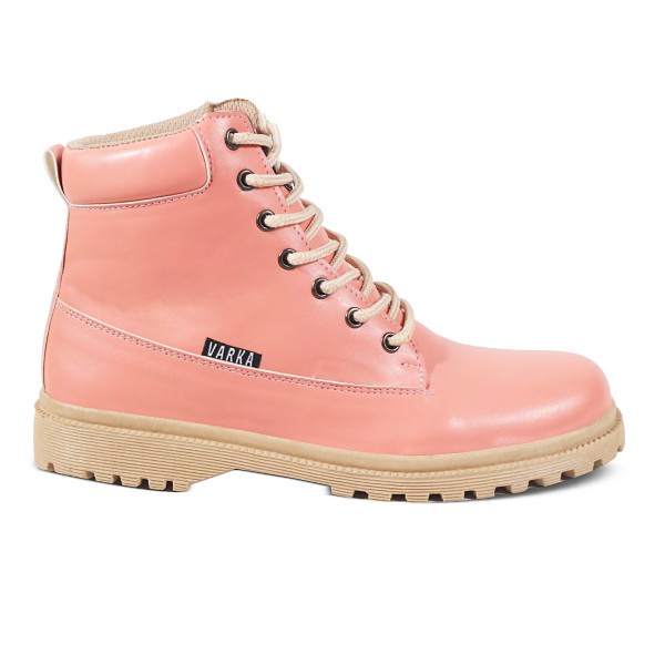 Sepatu Boots Wanita V 5278 Brand Varka Sepatu Sneaker Kets Wanita Trendi Berkualitas Warna Peach