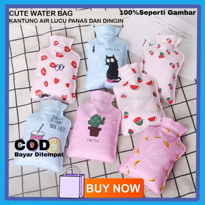 WATER BAG KANTUNG AIR MINUM KANTUNG AIR KOMPRES DINGIN DAN PANAS DESAIN LUCU DAN UNIK CUTE WATER BAG VA348
