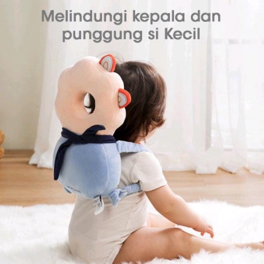 BABYCARE Head Cushion Backpack Kanguru / cloud (Pelindung Kepala dan Punggung Bayi)