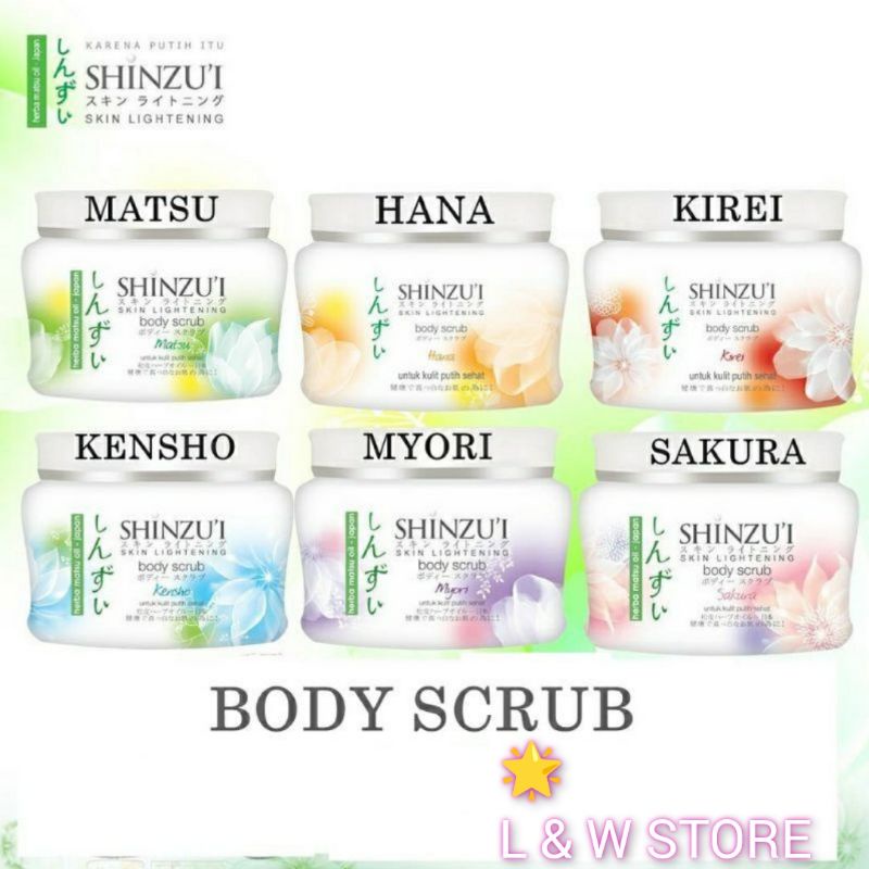 Shinzui Skin Lightening Body Scrub 120gr Dan 200gr