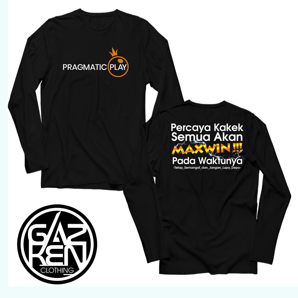 Kaos Percaya Kakek Semua Akan Maxwin Pada Waktunya Baju Game Slot Pragmatic Play Gates of Olympus Sw