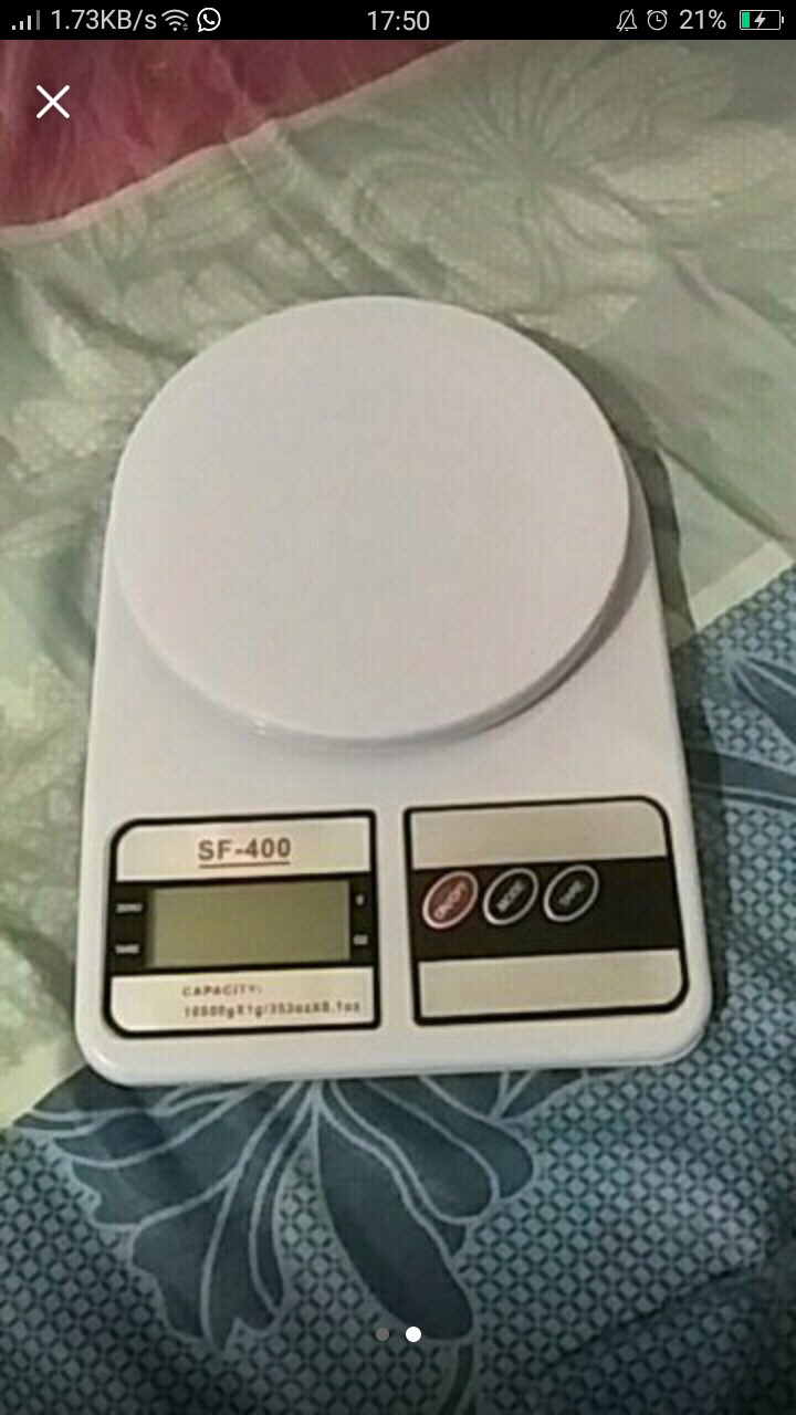 Timbangan Dapur Digital Original Sf 400 Murah Includ Baterai 10 Kg