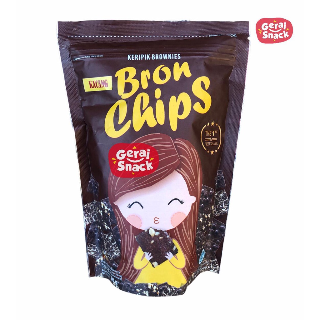 Bron Chips Keripik Brownies Kering Aneka Rasa Best Seller 60g