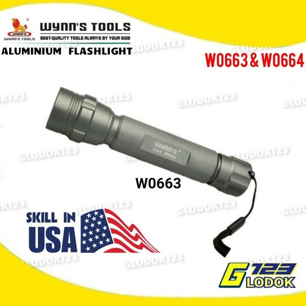 Senter LED Flashlight Aluminium / Senter Tangan