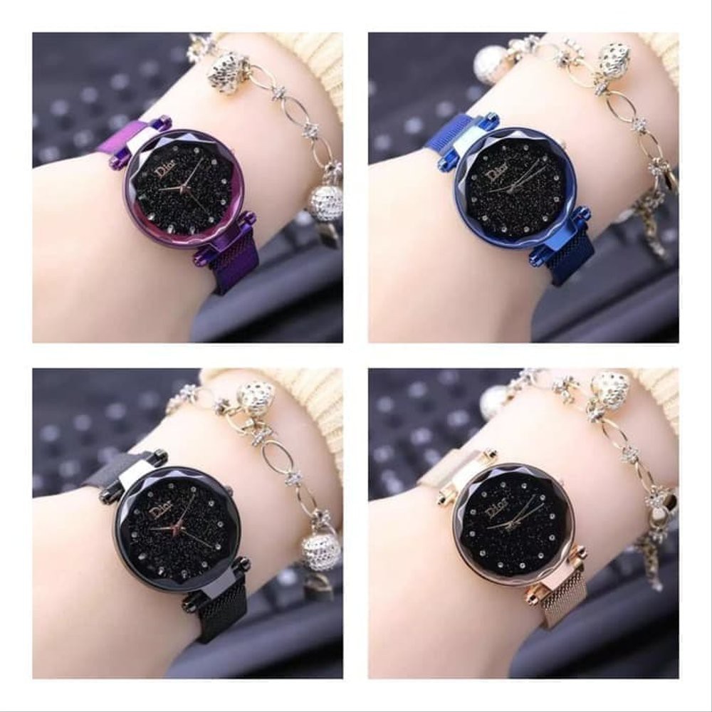 Jam Tangan Rantai Magnet / Jam Tangan Wanita Rantai Magnet-2