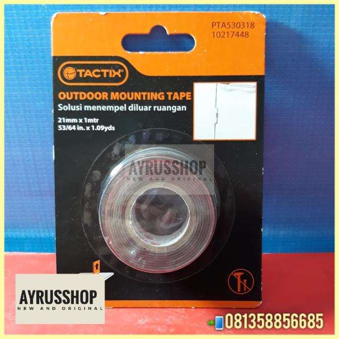 

((((()paling dicari] Mounting Tape Outdoor-Isolasi Double Tape TACTIX Tahan Suhu-Kelembapan