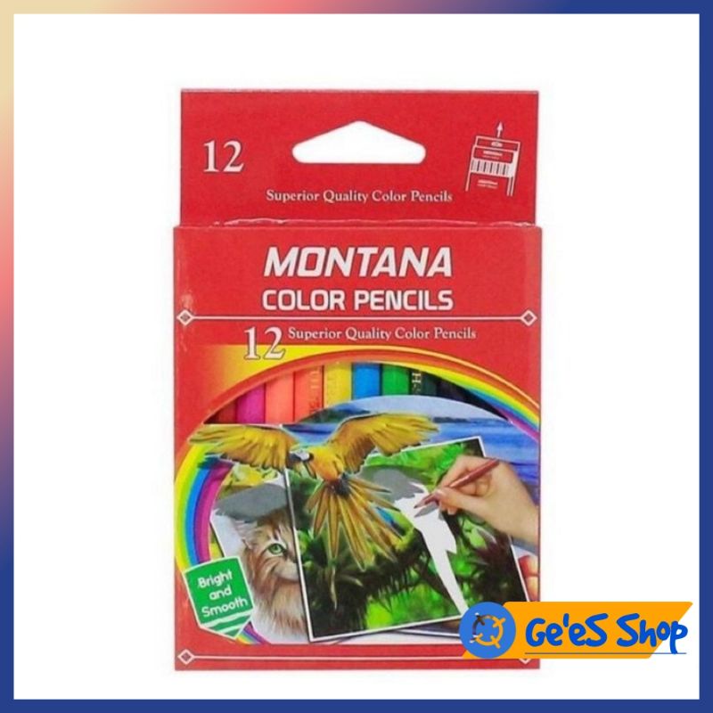 

TERMURAH !!!, PENSIL WARNA SERUT MONTANA 12 WARNA