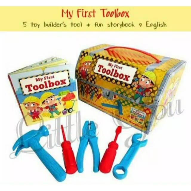 MY FIRST TOOLBOX TOY STORYBOOK - BUKU DAN MAINAN TOOL SET