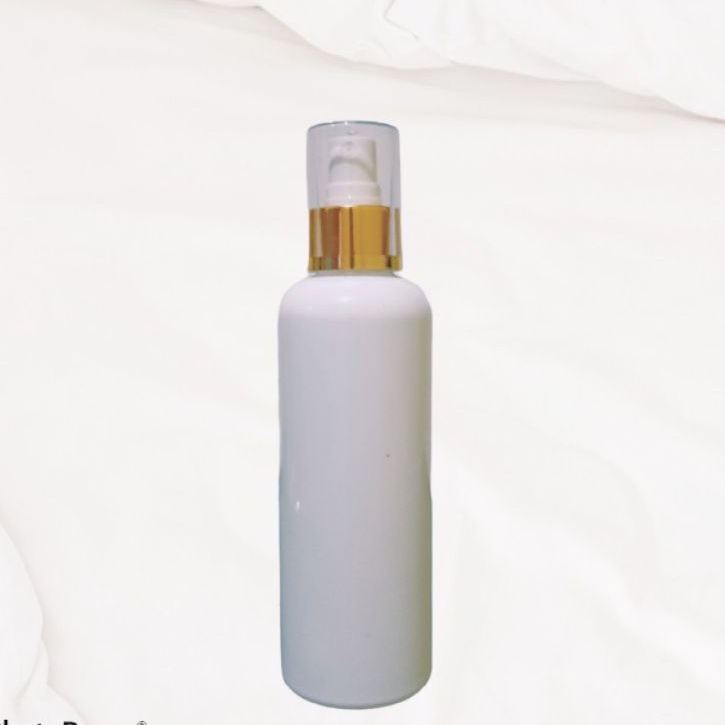 Botol Spray 250ml putih tutup spray ring gold fullcap