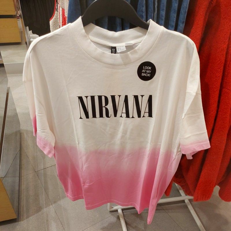 NEW H&M WOMAN KAOS NIRVANA