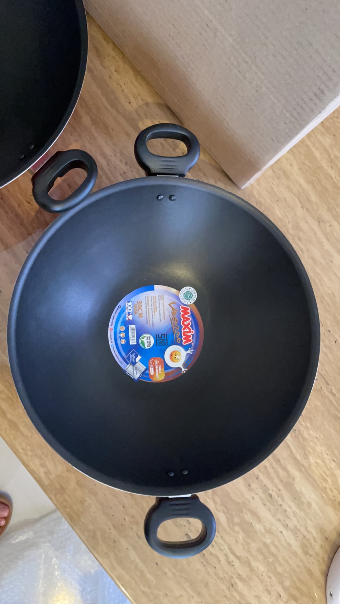 Valentino Wok 30 Cm / Wajan Penggorengan Maxim/ Maxim Valentino Wok 30 Cm