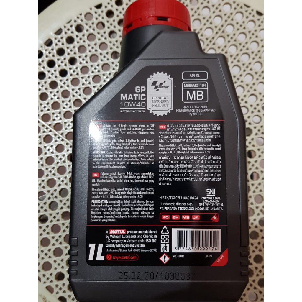 Oli Motul GP Matic 4T 10W-40 1L