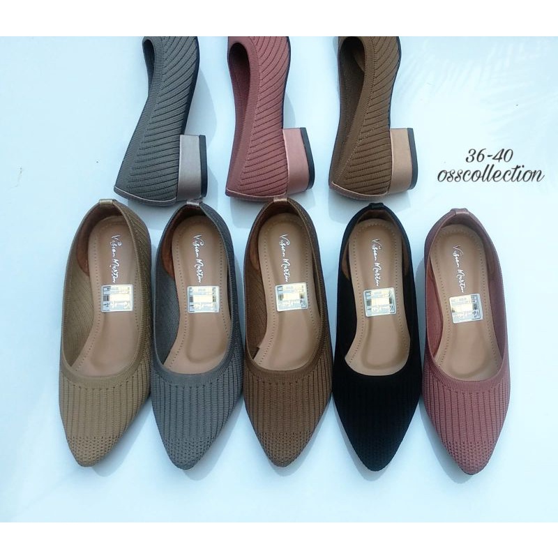 30/01 sepatu flatshoes kantor hak by Oss Collection