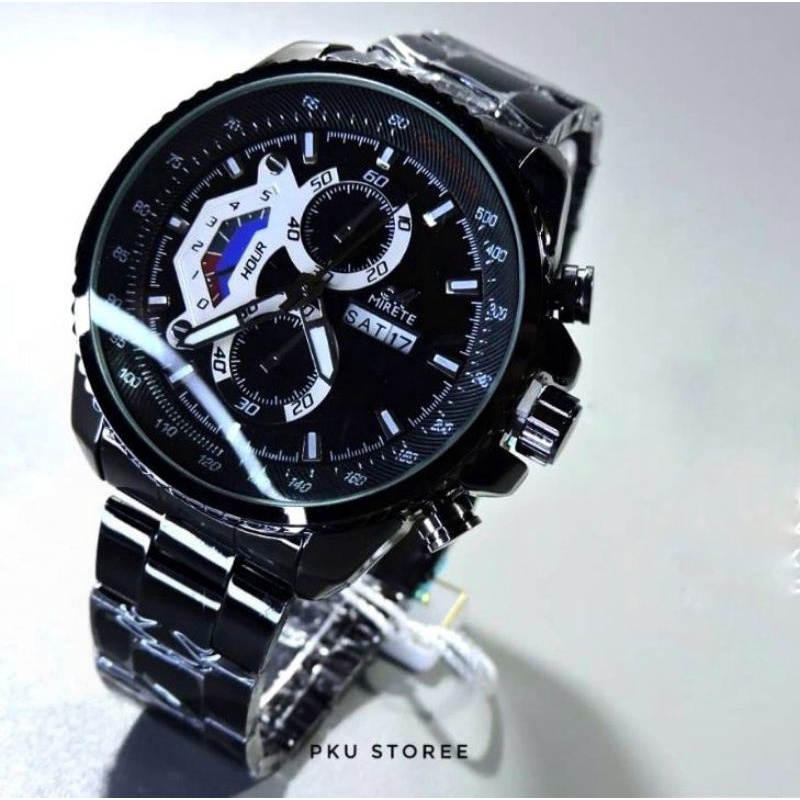 JAM TANGAN COWOK SPORTY MIRETE JAM PRIA RANTAI STAINLIS STEEL ORIGINAL_JAM TANGAN PRIA TAHAN AIR WATER RESISITANT_JAM TANGAN PRIA MIRETE ORIGINAL_RANTAI STAINLIS STEL MODEL TERBARU_JAM TANGAN TERLARIS DAN TERBARU JAM TANGAN IMPORT_JAM TANGAN KASUAL PRIA