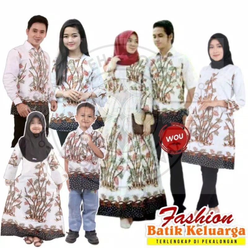 Harga Pabrik Batik Couple Keluarga Motif Ilalang Sania Ruffle  Ori Ndoro Jowi Dnt Murah Pekalongan 1yzmyXCjaeYyre