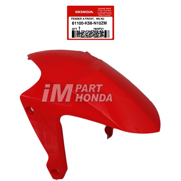 61100-K56-N10ZM Slebor Spakbor Depan Supra 150 GTR Merah Ferrari WRD